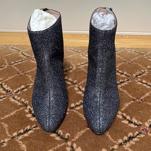 SJP Minnie Glitter 75 Grey Glitter Bootie